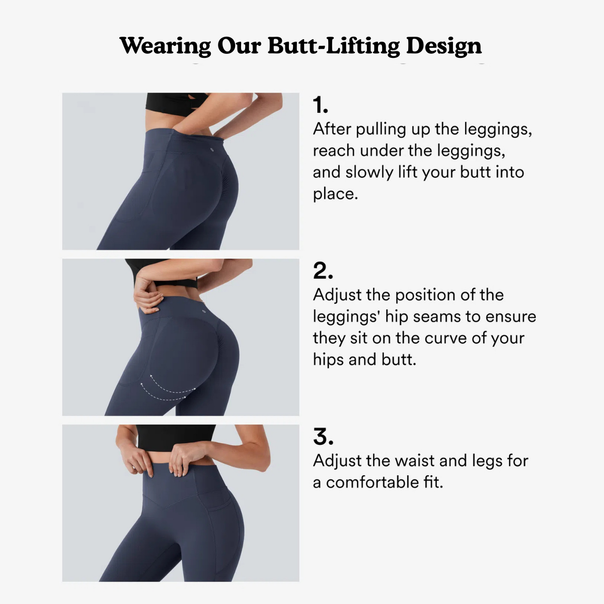 Atractiva™ High-Waisted Shaping Leggings with Butt Lift & Side Pockets